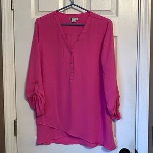 Size 14 - Rockmans hot pink blouse